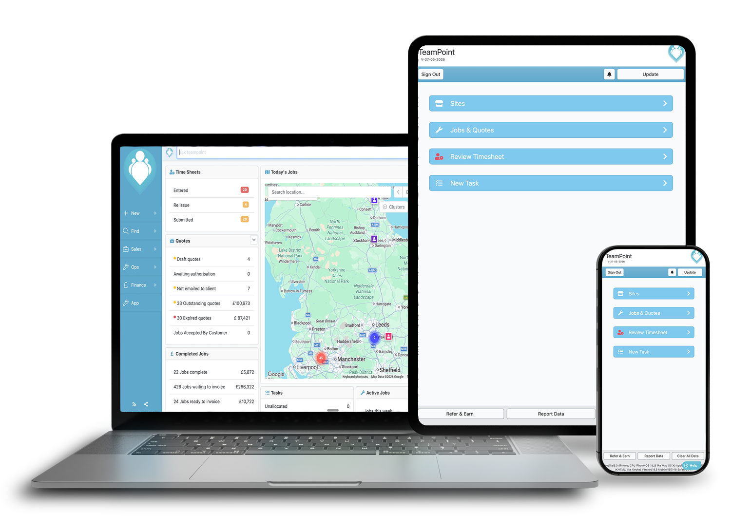 Teampoint on multiple devices